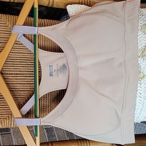 Duluth Trading Co., nude pullover, racerback  sports bra, size XXL